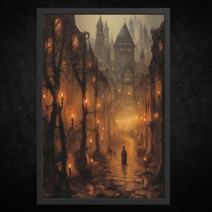 Impresión de póster de papel - Camino de redención | Arte mural gótico | Arte Gótico | Arte de la Academia Oscura | Decoración gótica vintage | Arte Oscuro | bosque espeluznante