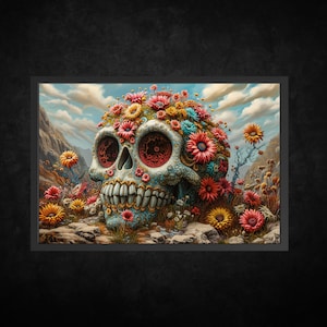 Paper Poster Print - Gothic Wall Art | Gothic Art Print | Dark Art Print | Dark Academy Decor | Gothic Decor | Rococo Art | Colorful Art