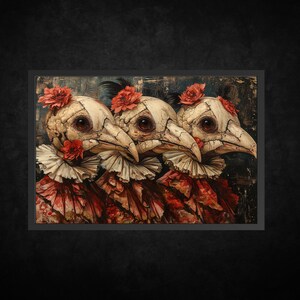 Impresión de póster de papel vintage para decoración del hogar Doctores de la peste | Decoración Arte oscuro | Arte surrealista | Impresión de arte pagano ? Decoración de arte gótico | Decoración del hogar de brujas