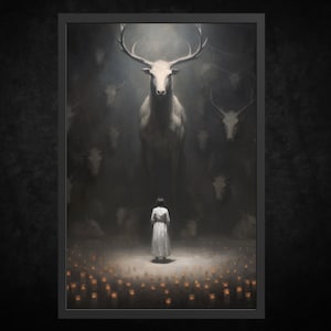 Paper Poster Print - Asking Forgiveness | Gothic Wall Art | Gothic Art | Dark Academy Art | Vintage Goth Decor | Dark Art | Horror Art