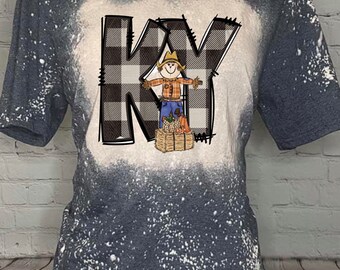 Kentucky Fall Scarecrow Halloween Tee