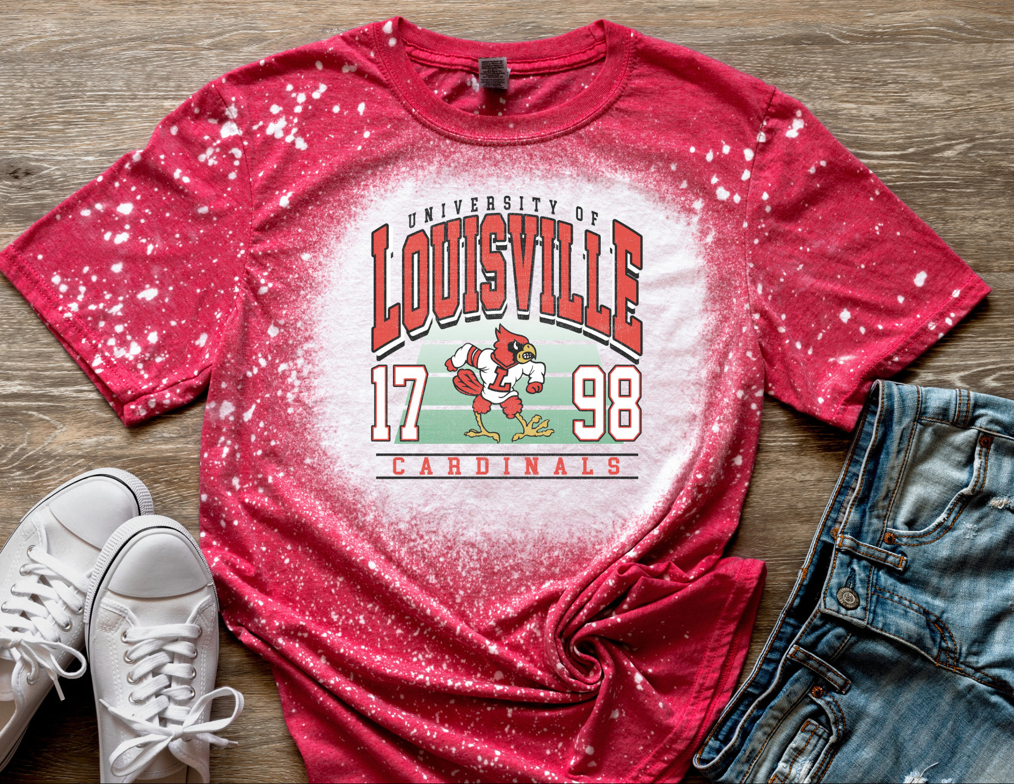 University Of Louisville Love Cardinals Shirt - Vintagenclassic Tee