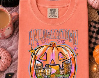 Halloweentown Comfort Colors Tshirt Unisex Halloween Fall Tee