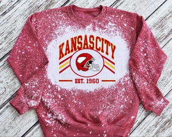 Kansas City Chiefs Bleached Sweatshirt Unisex