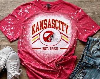 Kansas City Chiefs Bleached T-shirt Unisex