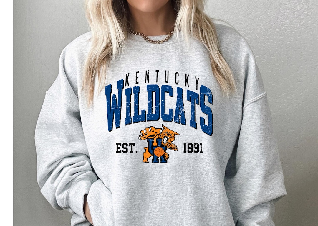 Kentucky Wildcats Basketball Football Unisex Vintage Sweatshirt Lexington Kentucky - Etsy