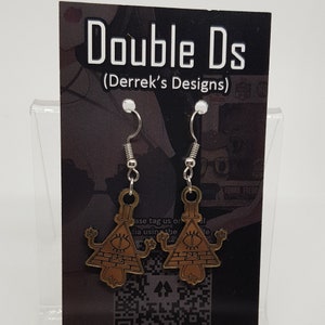 Gravity Falls- Bill Cipher Earrings