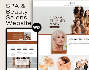 Beauty Salon Wix Website Template: Spa & Esthetician Booking