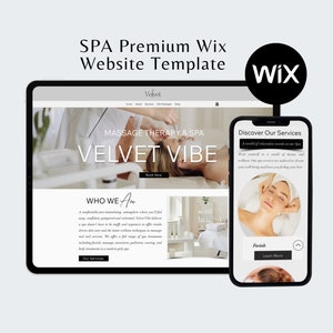 Premium Wix Website Template, For Spa, Cosmeticians, Estheticians, Massage Therapists, clinics Minimalist Theme
