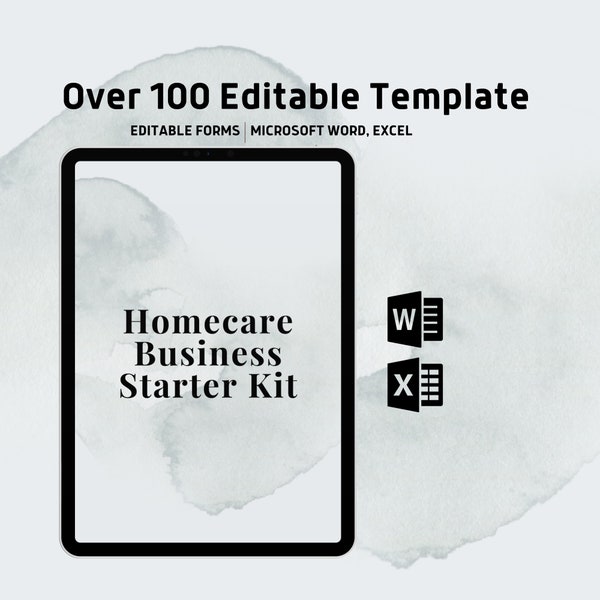 Home Care Business Starter Kit,Home Care Business Complete Bundle,Caregiving Business Package, Forms & Agreements Bundle