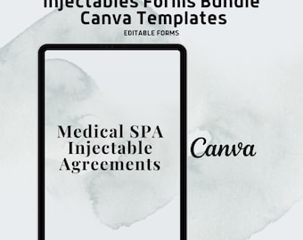 Injectables Forms Bundle: Medical Spa Consent Templates (Canva & Word)