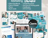 Home Care Marketing Canva Bundle: Client Handbook, Flyers, Website (Digital Download