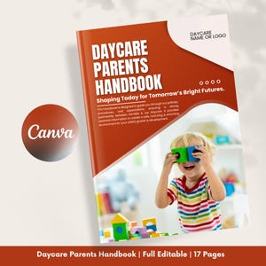 Handbuch für Kita-Eltern: Richtlinien für die Kindertagespflege Canva Vorlage