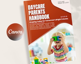 Daycare Parents Handbook: Childcare Policies Canva Template