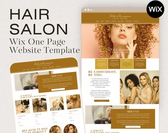 Friseursalon Wix One Page Template: Aesthetics Business