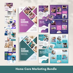 Home Care Marketing  Bundle, Home Care Flyer and Trifold Brochure, Healthcare Instagram Posts, Home Care Agency Booklet , Promotion Bundle