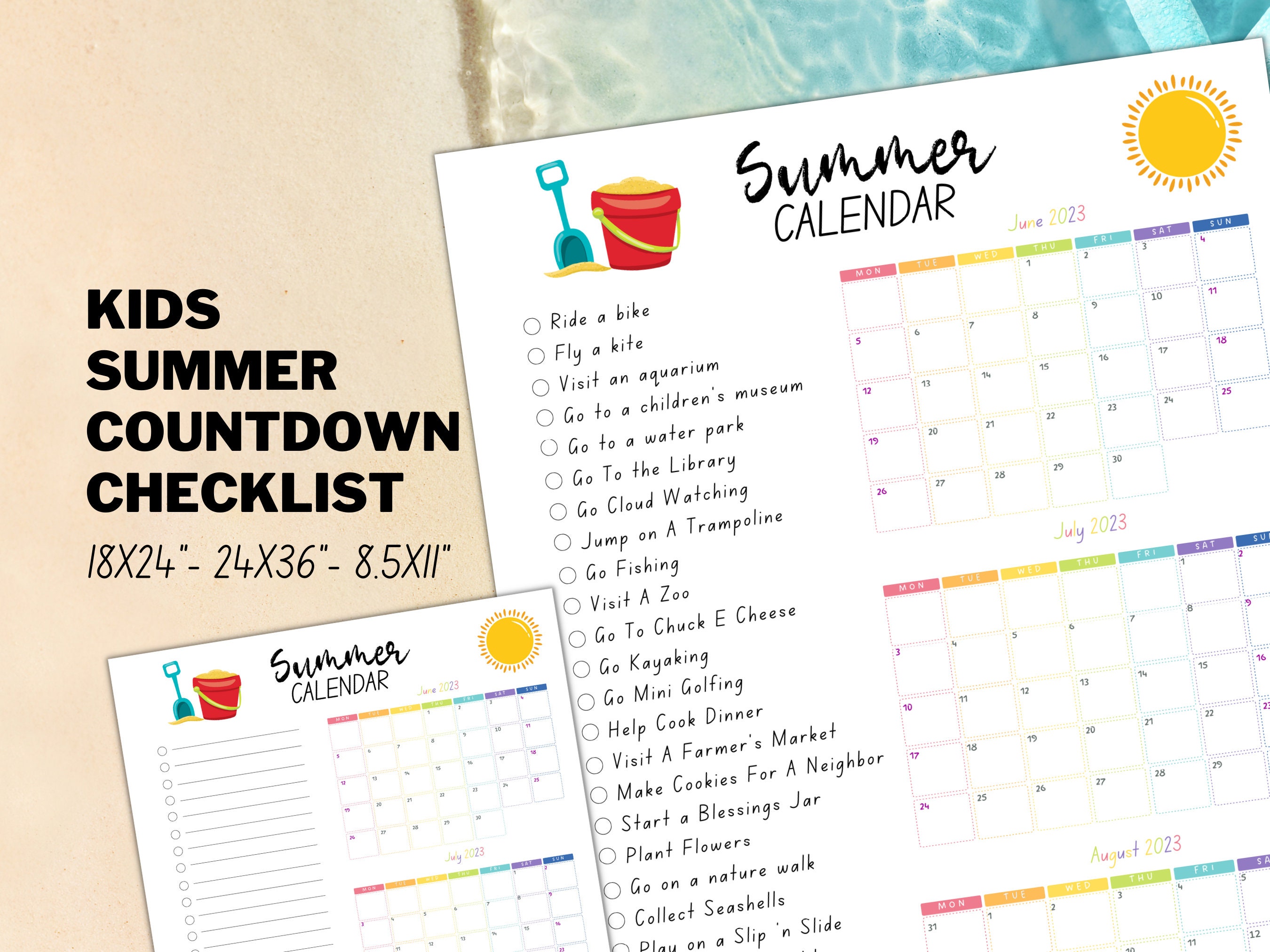 summer-countdown-calendar-for-kids-summer-poster-2023-summer-etsy