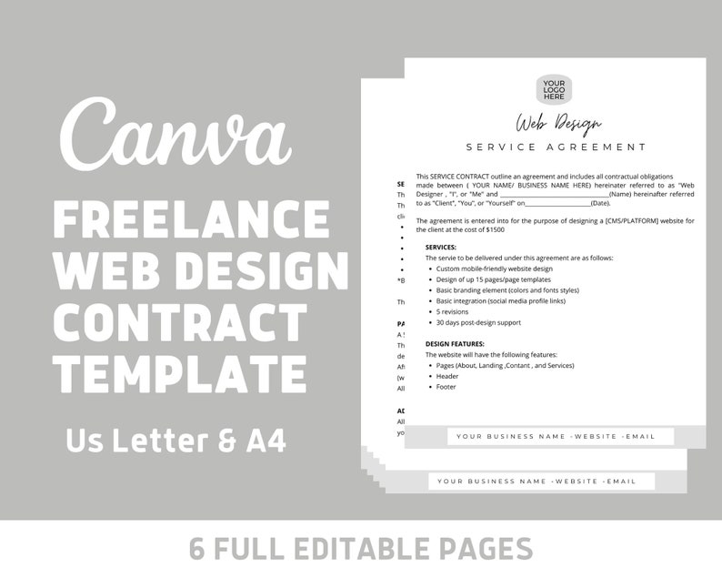 Freelance Web Design Contract Template Website Design Agreement Freelance Web Design Contract Template Website Design Agreement