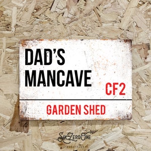 Personalised Metal Street Sign. Worn or Clean Look Available in 3 Sizes ...