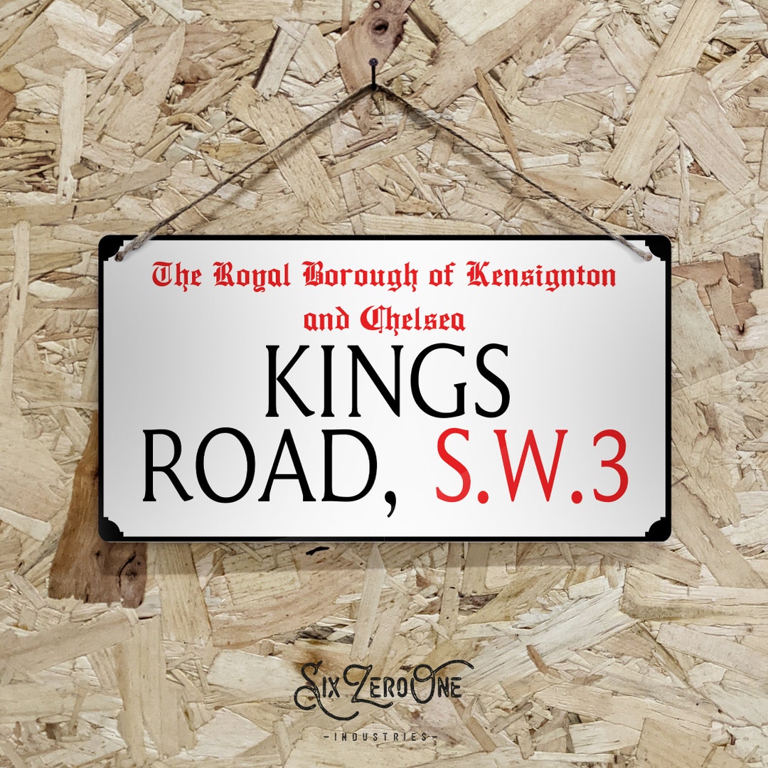 Personalised London Metal Street Sign Landscape - Worn or Clean Look ...