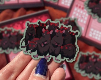 Pile of Rats Sticker