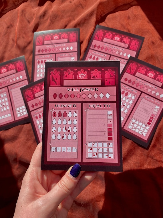 Vampire Roleplay Memo Pad
