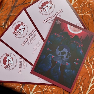The Murder RED [Edycja limitowana] - wydruk gotycki (pocztówka / A5)