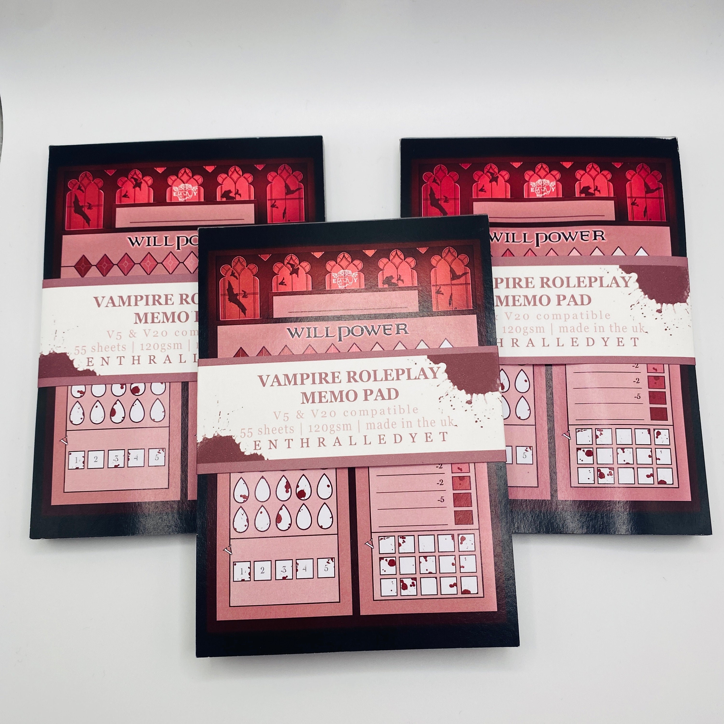 Vampire Rules Rp Vampire Roleplay Memo Pad - Etsy