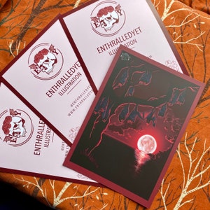The Swarm RED [Edycja limitowana] - A6 wydruk gotycki (pocztówka / A5)