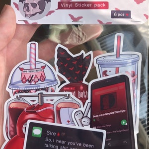 Modern Vampire - Gothic Vinyl Sticker Pack (6 pieces)