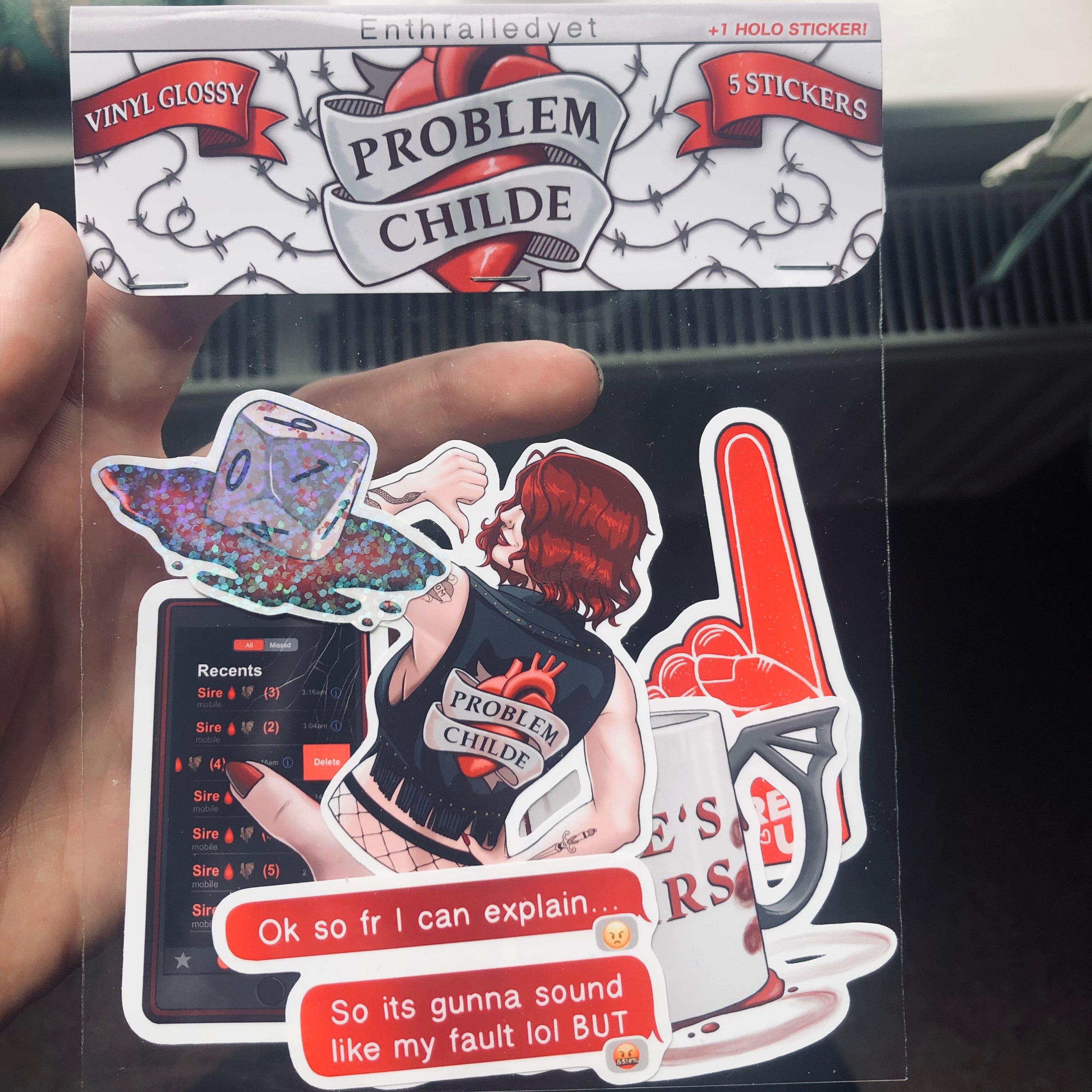 The Problem Childe - Vampire Sticker - Etsy