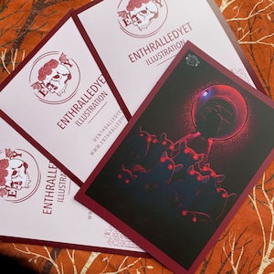 Mischief RED [Edycja limitowana] - wydruk gotycki (pocztówka / A5)