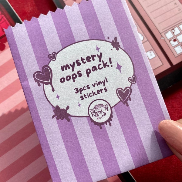 Mystery Oops Pack (3 pcs Gothic Stickers)