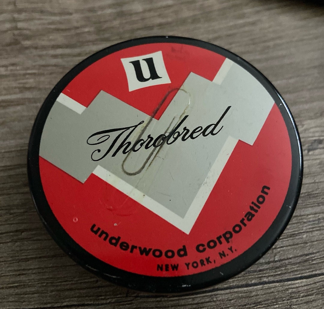 Vintage Typewriter Ribbon Tin Underwood Royal Red and Etsy