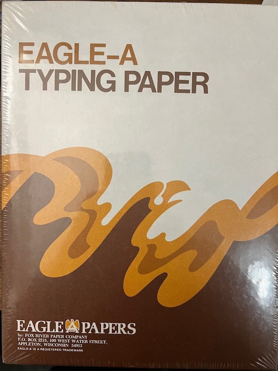 Vintage Eagle-A Onion Skin Paper: 10 Sheets | Typewriter Paper | Letter  Size | 1960s | Typewriter Paper | Air Mail Paper | Typing Paper