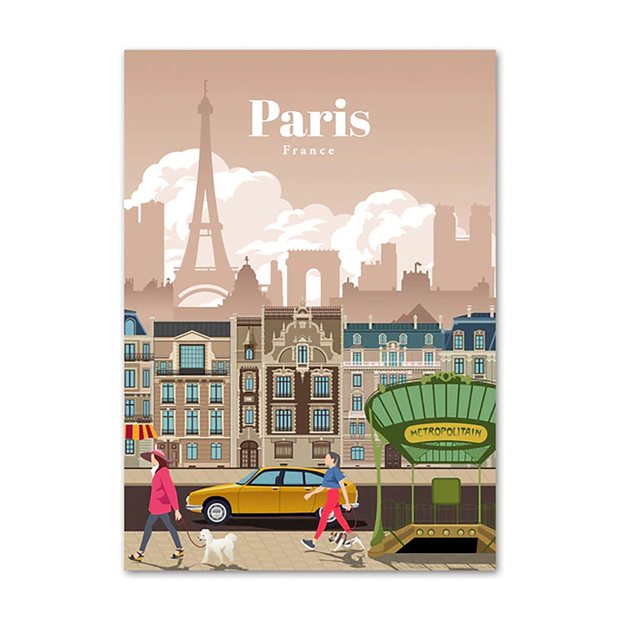 Affiche Murale Capitale Du Monde/Capitale City Art Print