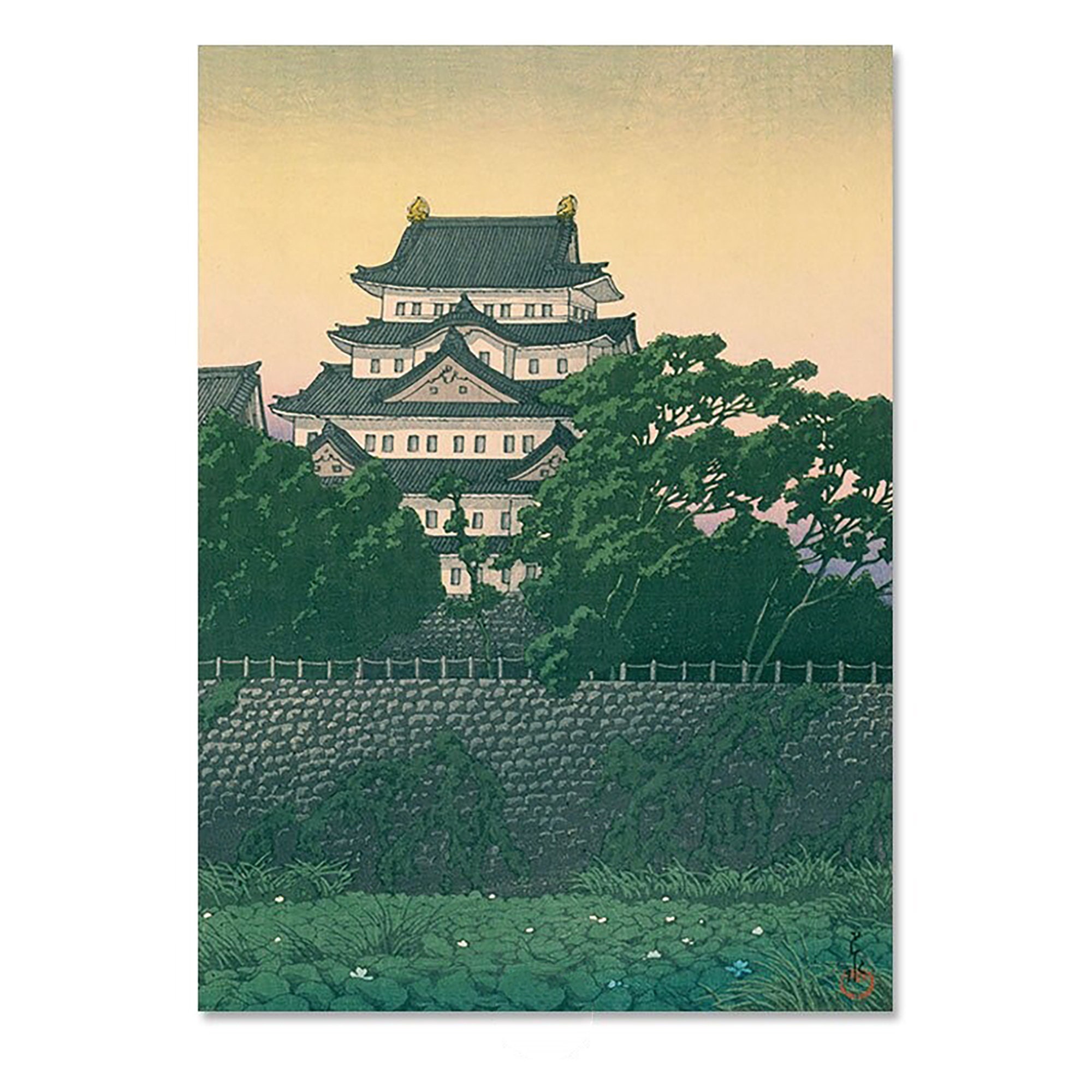 Japanese Temple Print/Art Japan Affiche Vintage