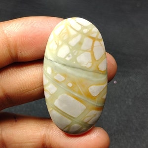 AAA Grade Picasso Cabochon, Picasso Jasper Cabochon, Picasso Gemstone, Loose cabochon for jewelry supplies,  Grey Cabochon 66.20ct 47x25x6mm