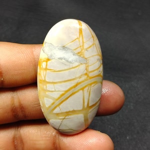 AAA Grade Picasso Cabochon, Picasso Jasper Cabochon, Picasso Gemstone, Loose cabochon for jewelry supplies,  Grey Cabochon 90.90ct 49x27x7mm