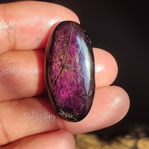 Natuurlijke purpuriet ovale vorm cabochon losse edelsteen, topkwaliteit purpuriet edelsteen, hanger edelsteen, 39 Ct. 35x17x6MM