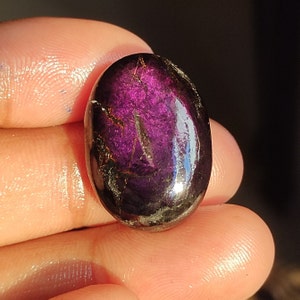 Natuurlijke purpuriet ovale vorm cabochon losse edelsteen, topkwaliteit purpuriet edelsteen, hanger edelsteen, 40 Ct. 27x20x7 mm