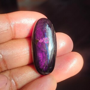 Natuurlijke purpuriet ovale vorm cabochon losse edelsteen, topkwaliteit purpuriet edelsteen, hanger edelsteen, 40 Ct. 35x15x7MM