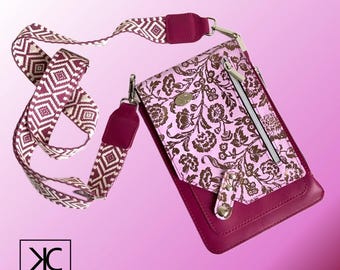 JeroniMini, PDF pattern leather, sewing pattern bag, shoulder bag pattern, bag sewing pattern, svg bag, phone bag sewing pattern, pdf bag
