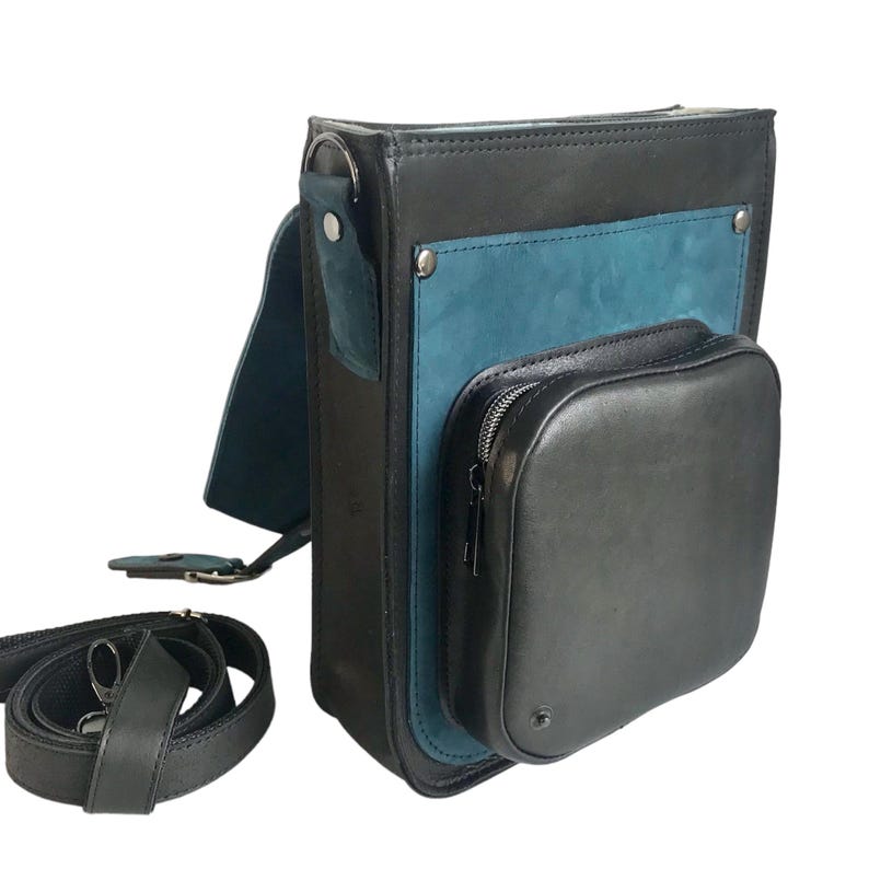 Jeronimo, messenger bag pattern, PDF pattern leather, sewing pattern for men bag, shoulder bag pattern, bag pattern pdf, bag sewing pattern image 16