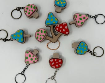 Mushroom Fidget Clicker | Mushroom Keycap Keychain | Keycap Clicker | Keycap Fidget | Keycap Keychain | Keyboard Fidget