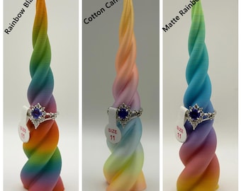 Unicorn Horn Decorative Ring Cones for Your Jewelry or your TikTok Live!