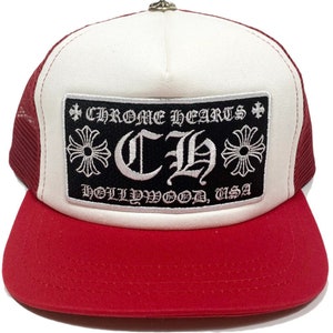 Chrome Hearts Hollywood Trucker Hat Black Pink / Unstructured Gym Cap / Bachelor Caps / Bachelorette Party Hats XS173122