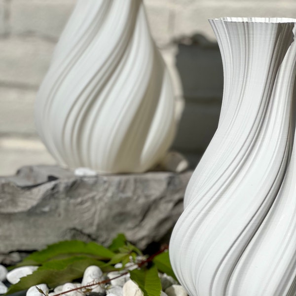 pampas vase, white tall floor vase  for driedflowers perfect gift for her and homedecor lovers