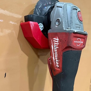Wall mount for M18 Milwaukee grinders! Hardware included! Type 27 Guard- garage storage l shop organization l tool bracket