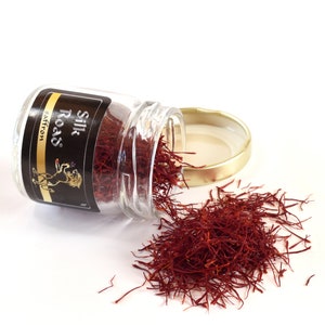 Saffron! Silk Road Saffron ( 1 gram ) Organic Premium Grade A Afghan Saffron, Ranked #1 in the world, From our farm to your kitchen.
